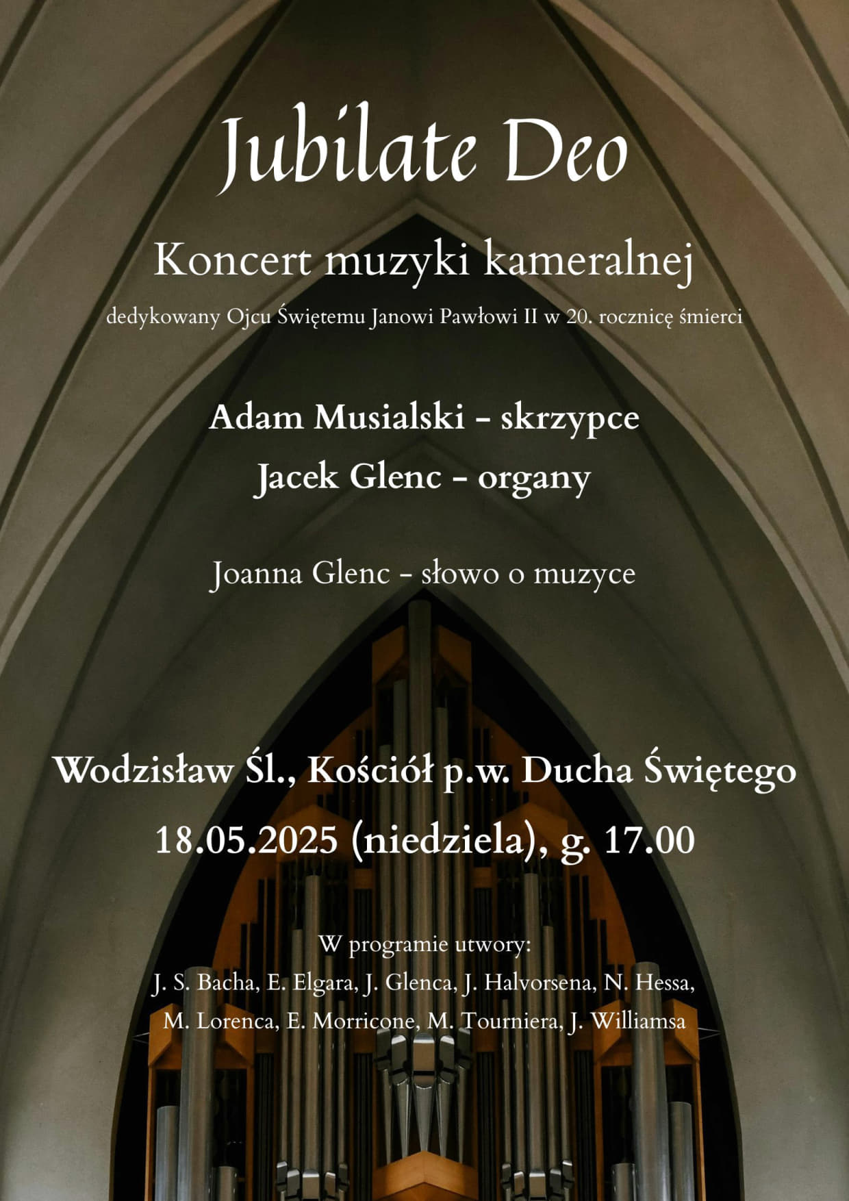 Plakat na koncert Jubilate Deo (18-05-2025)_1